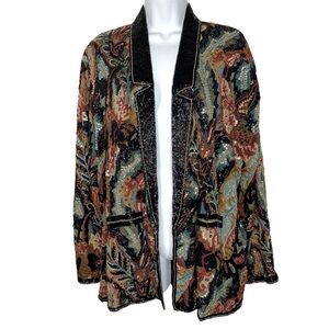 Judith Ann Vintage Silk Beaded Jacket